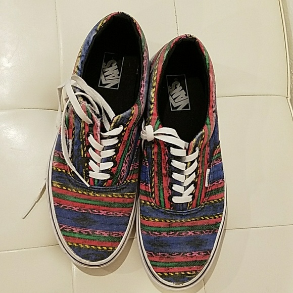 multicolor low top vans